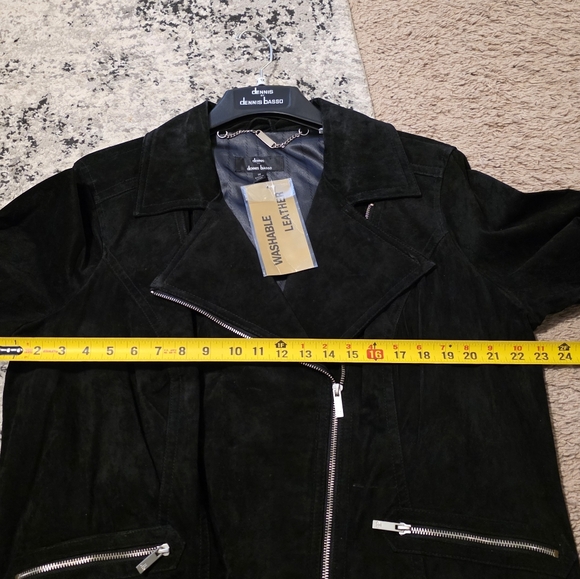 Vintage dennis basso Suede Leather Moto Western Jacket NWT Wmns 1X Black Gothic - Picture 10 of 10